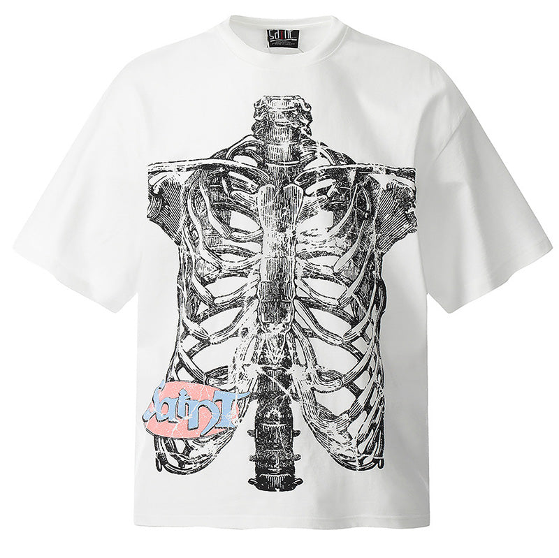 SAINT  Skeleton Print T-Shirts