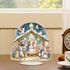 Diamond Painting Acrylic Easter Nativity Desktop Ornaments for Bedroom Table Decor