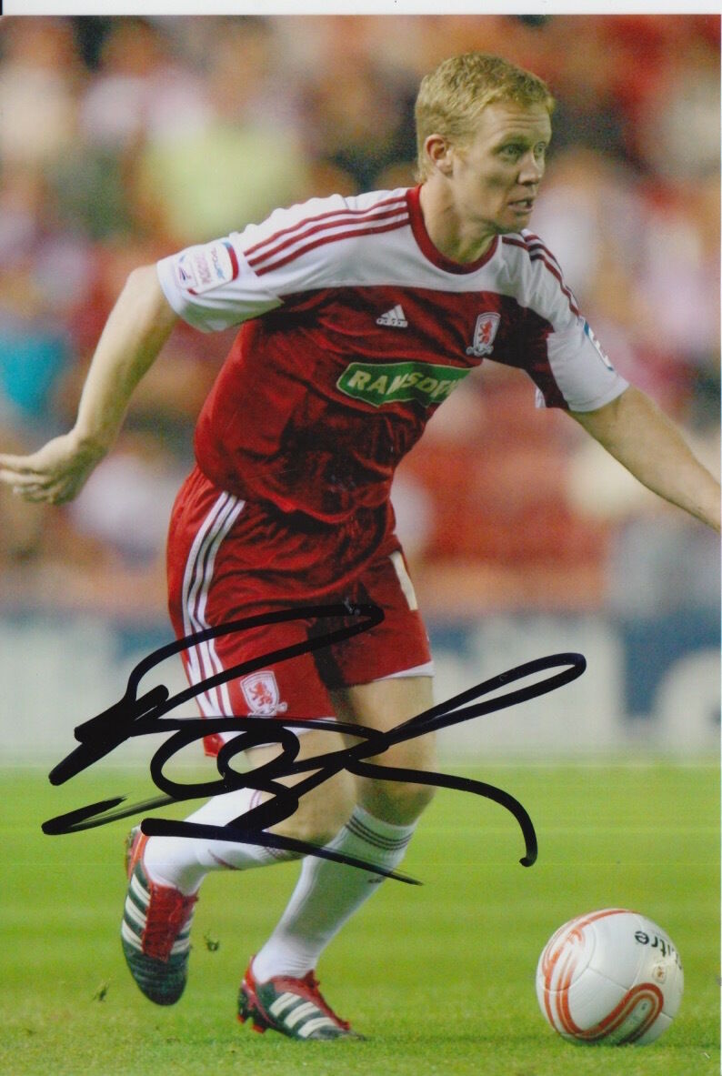 MIDDLESBROUGH HAND SIGNED BARRY ROBSON 6X4 Photo Poster painting 1.