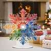 DIY Snowflake Diamond Painting Acrylic Desktop Ornaments