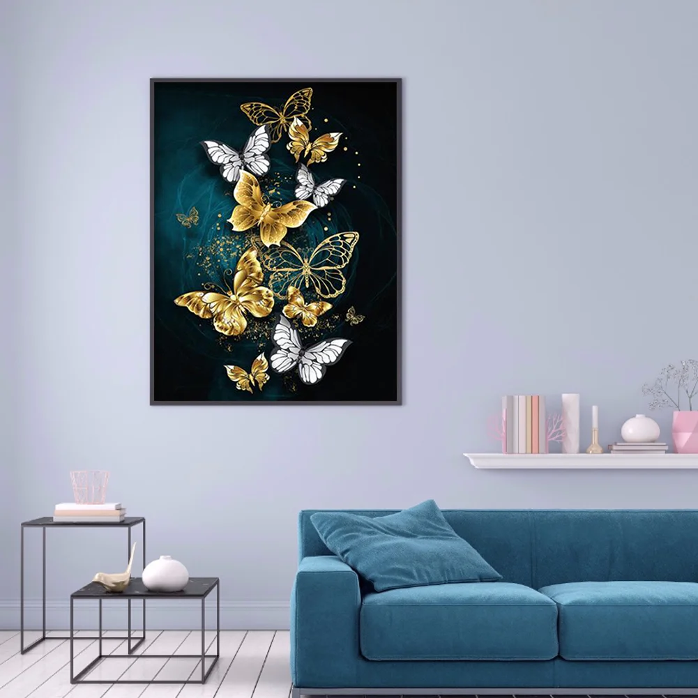 Diamond Painting - Full Round Drill - Butterfly(30*40cm)