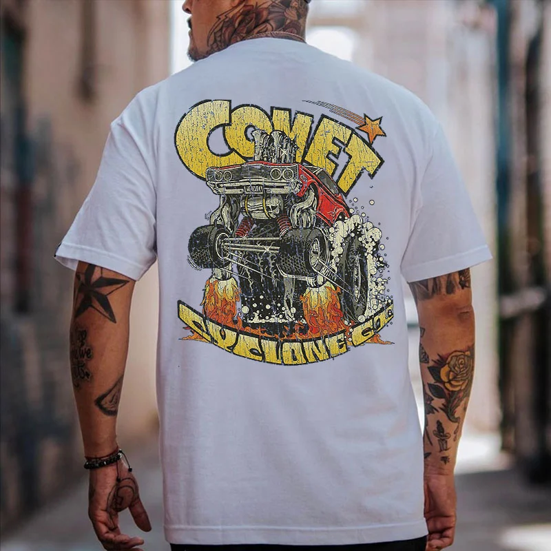 COMET CYCLONE Modified Car Print Men's T-shirt