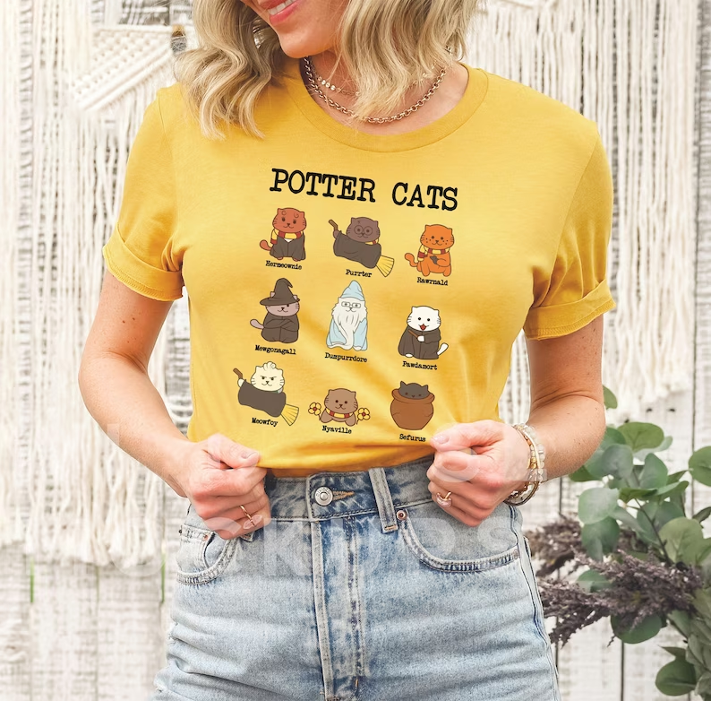 Cute Harry Potter Cats Shirt