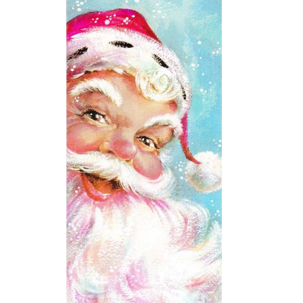 

30*60CM - Round Drill Diamond Painting - Santa Claus, 501 Original