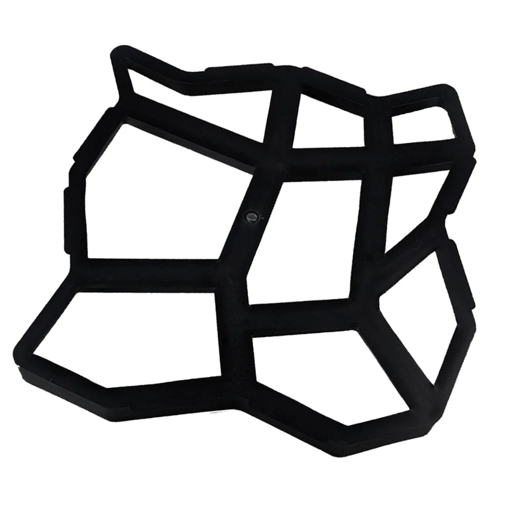 35X35X3.6CM Garden Path Maker Mold DIY Plastic Floor Paving Mould Cement Brick Concrete Molds Home Garden Stone Road Decoration 924