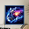 Tiger Landscape Silhouette-11CT Stamped Cross Stitch 45*45cm/17.72*17.72in