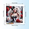 White Hair Dress Beauty-Special Shaped Diamond Painting