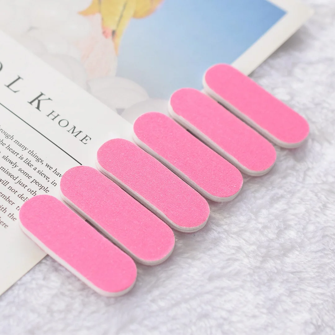 Wood Mini Nail File Strip DIY Fingernails Files Buffer Manicure Pedicure Accessories 10pcs or 100pcs Bulk-Nail Inspo