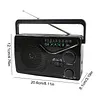 FM/AM/SW Radio Built in Speakers Portable Radio with Earphone Jack & Antenna Battery Or Mains Powered for Home Outdoor Travel Emergency
