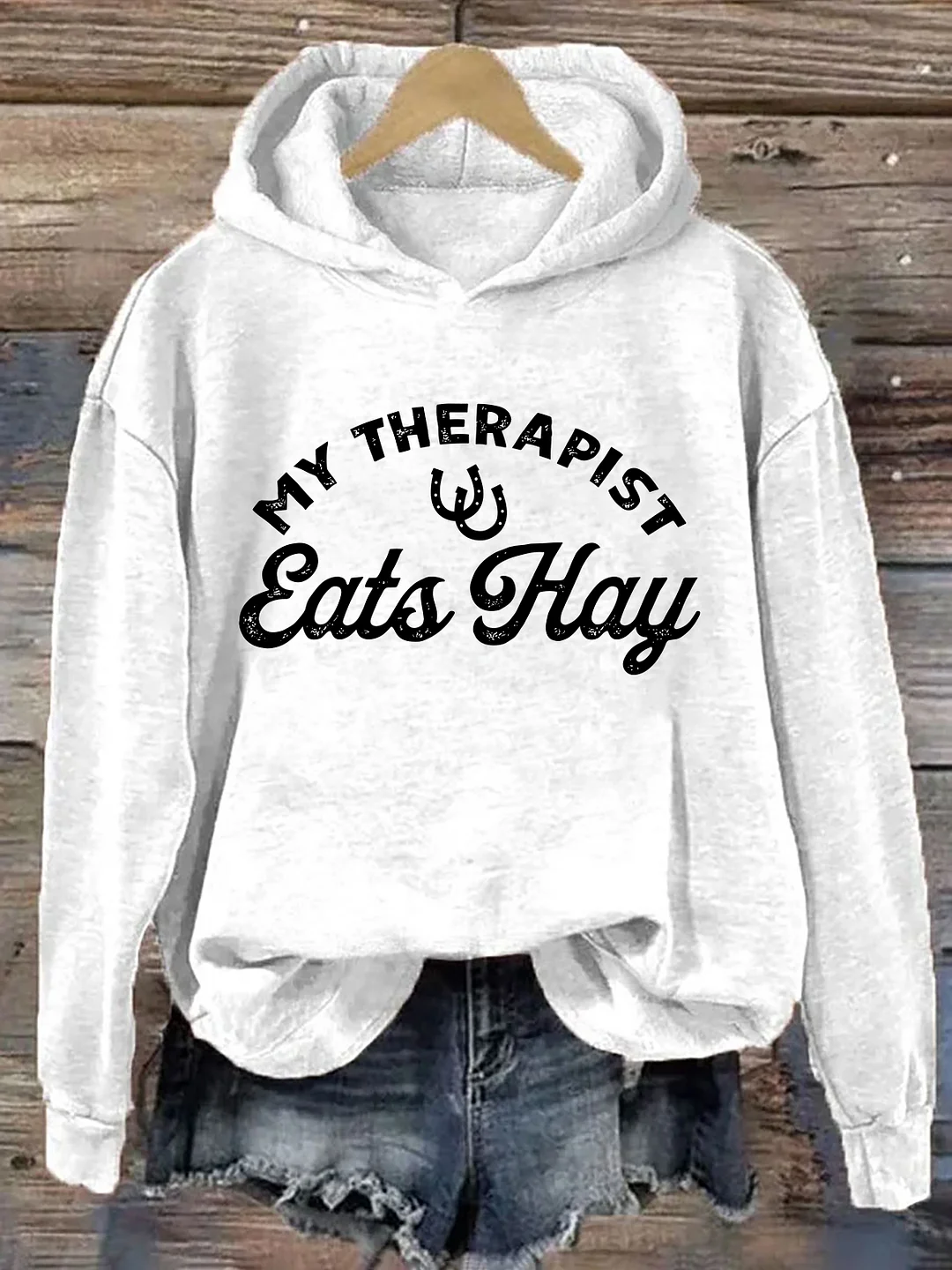 My Therapist Eats Hay Hoodie