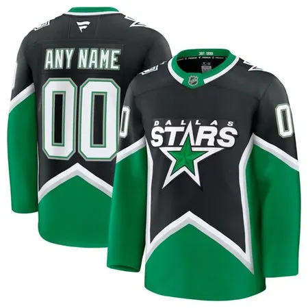 Youth Dallas Stars Custom Black 2025-26 Alternate Stitched Hockey Jersey