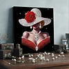 (Pre-Framed)Lady-Special Shape Diamond Painting Kit(30x30cm)