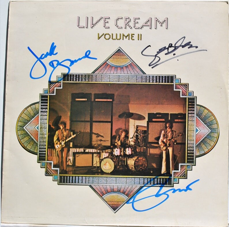 CREAM LIVE VOL 3 x3 album cover onlyEric Clapton, Jack Bruce, Ginger Baker wCoA