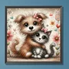 Diamond Painting-DIY Full Round Drill Dog Cat