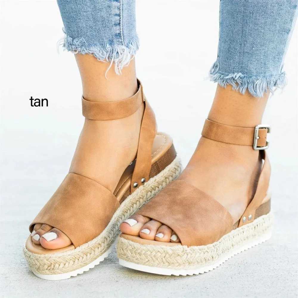 Women Sandals Plus Size Wedges Shoes For Women High Heels Sandals Summer Shoes 2022 Flip Flops Chaussures Femme Platform Sandals