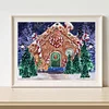 Diamond Painting -DIY Round Drill Christmas Gingerbread Shop