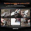 EDC Pry Bar Multitool with Bi-Directional Ratchet Screwdriver & Everlasting Pen, Wrenches, Crowbar and Box Openers Camping Accessories A Versatile Companion