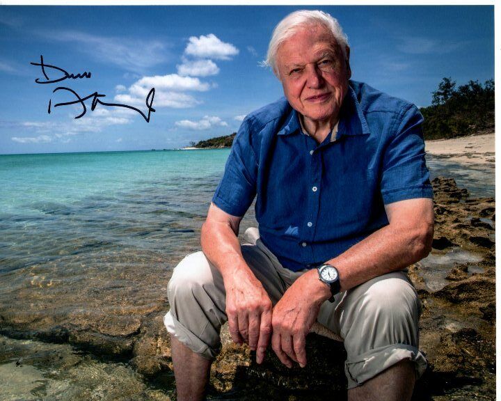 DAVID ATTENBOROUGH signed autographed 8x10 Photo Poster painting