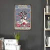 Fille papillon - Panneaux en &eacute;tain m&eacute;tallique(20*30cm)