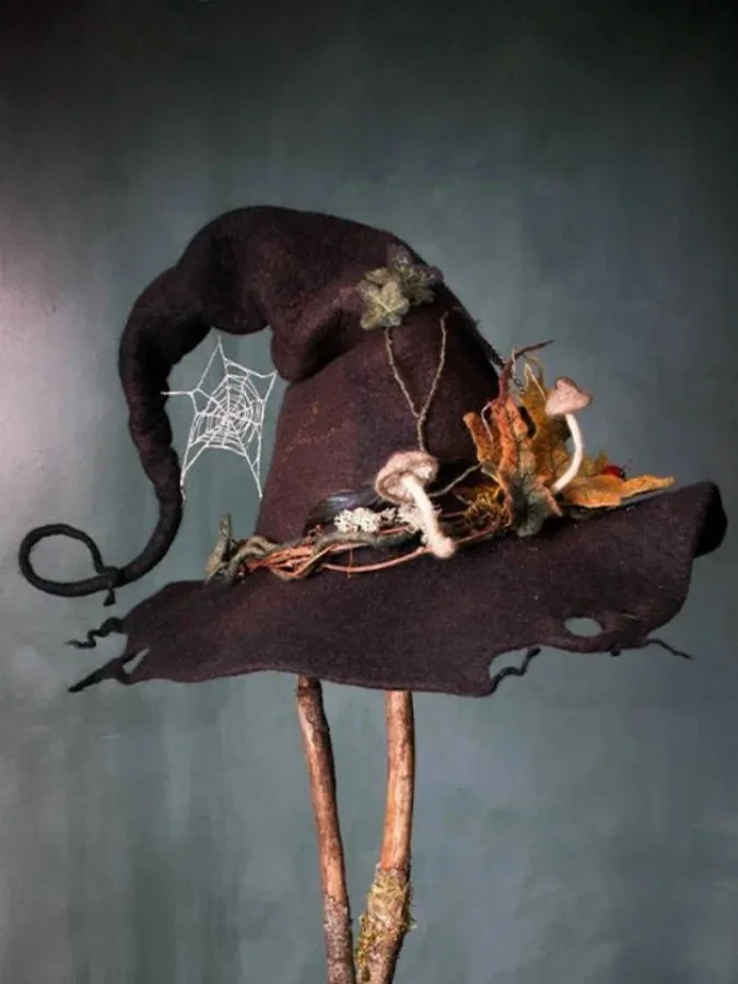Halloween Party Felt Witch Hat