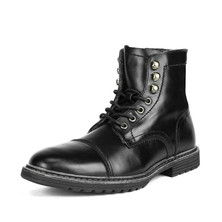 Men's Motorcycle Boots Oxford Dress Boot