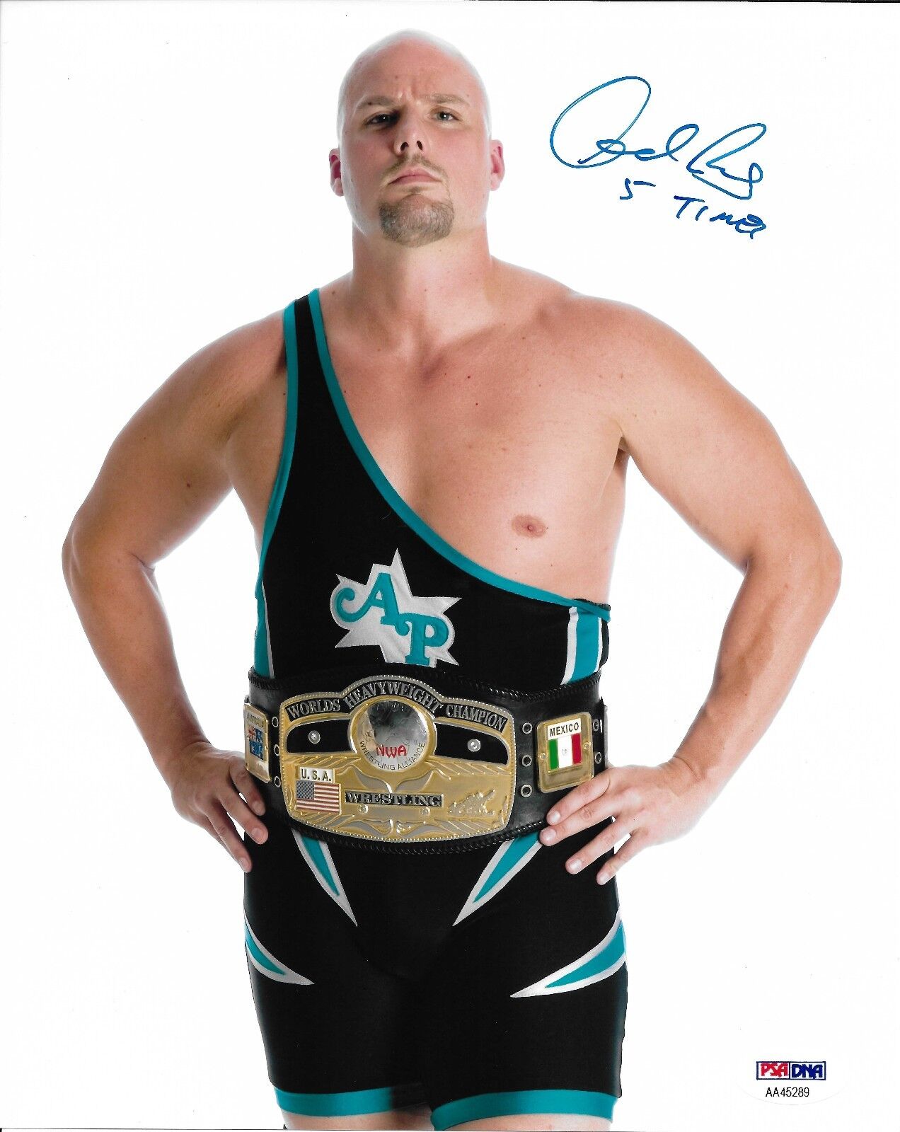 Adam Pearce Signed 8x10 Photo Poster painting PSA/DNA COA WWE NXT Picture w/ NWA Belt Autograph