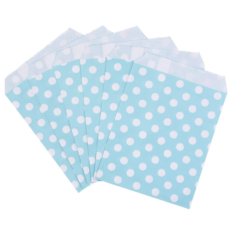 25Pcs Paper Bags Candy Gift Bag Food Packaging Christmas Wedding Favor Baby Shower Rose Gold Birthday Party Decoration Treat Bag