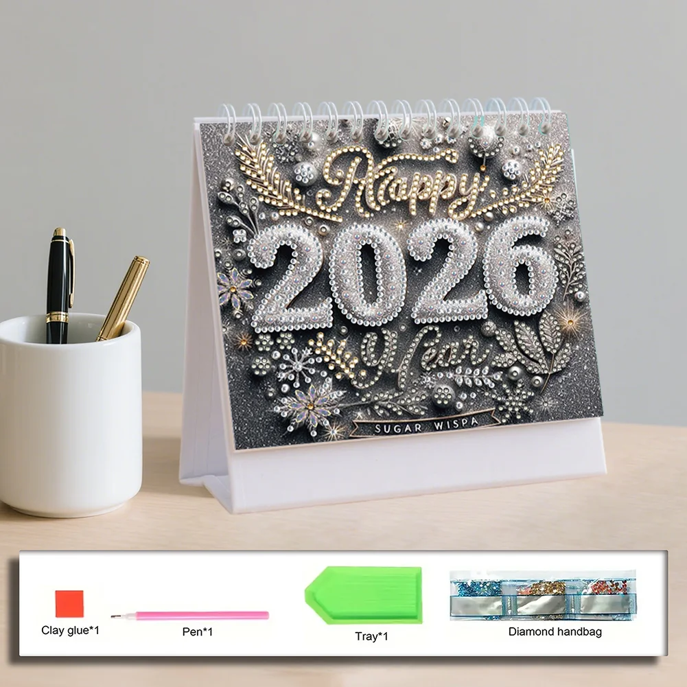 5D/DIY Diamond Painting Calendar Kit Partial Drill Diamond Art Paper Calendar