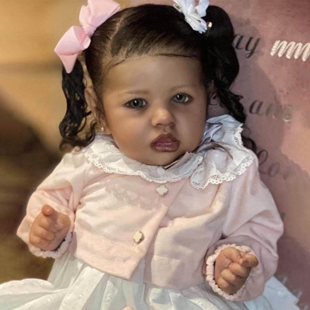 20'' African-American Heartwarming Realistic Silicone Reborn Baby ...