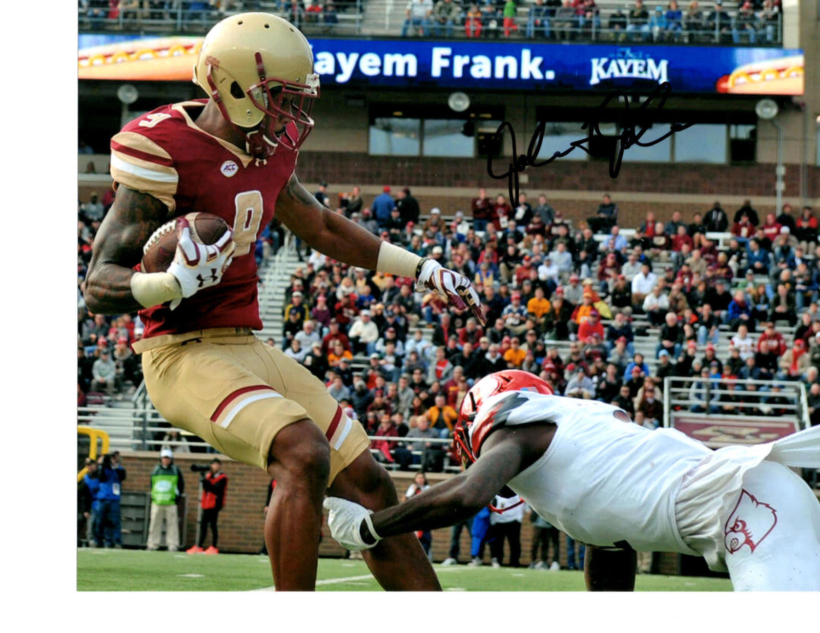 John Johnson Boston College signed autographed 8x10 football Photo Poster painting c