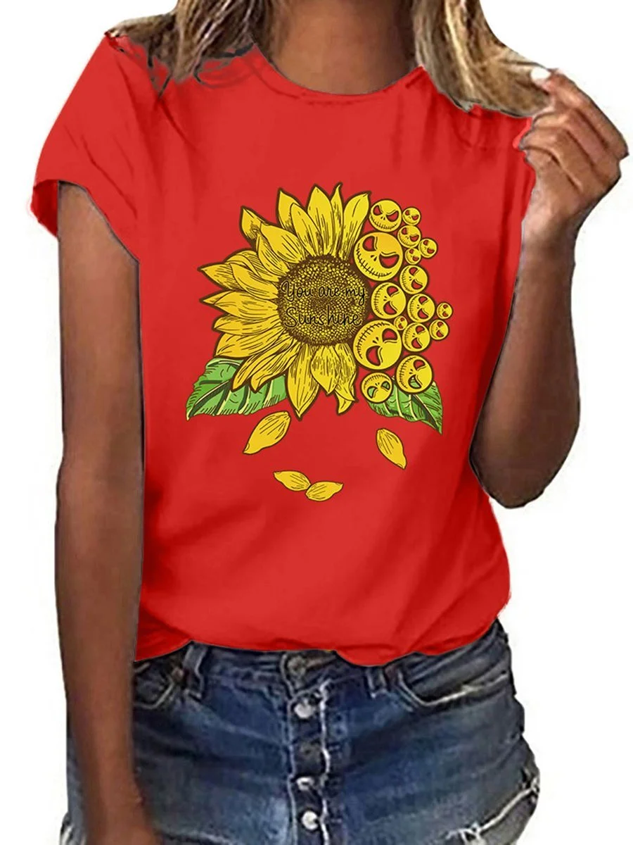 Sunflower Printed T-shirt