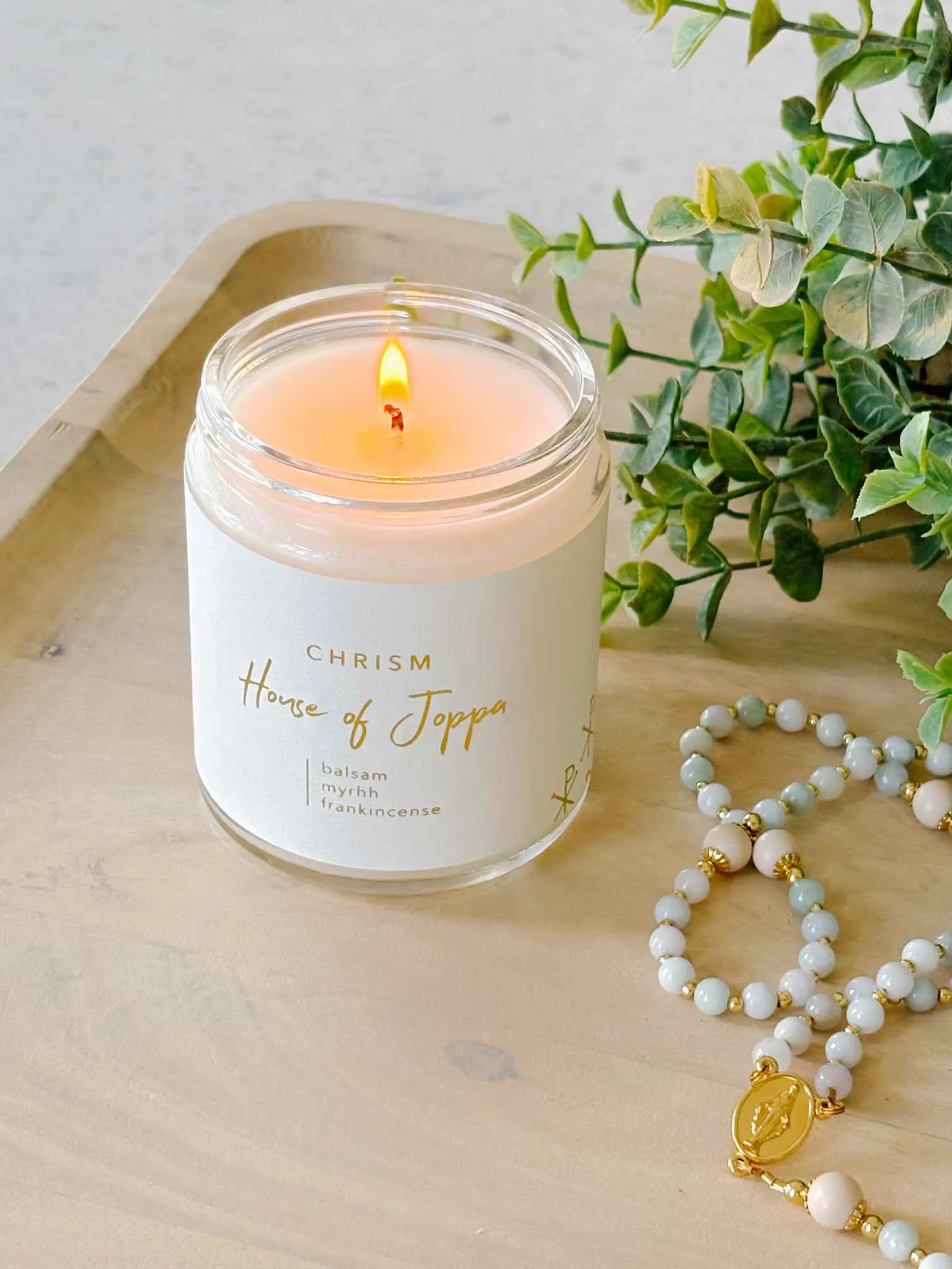 Chrism-Scented Candle + Basalm + Olive Oil + Frankinsense
