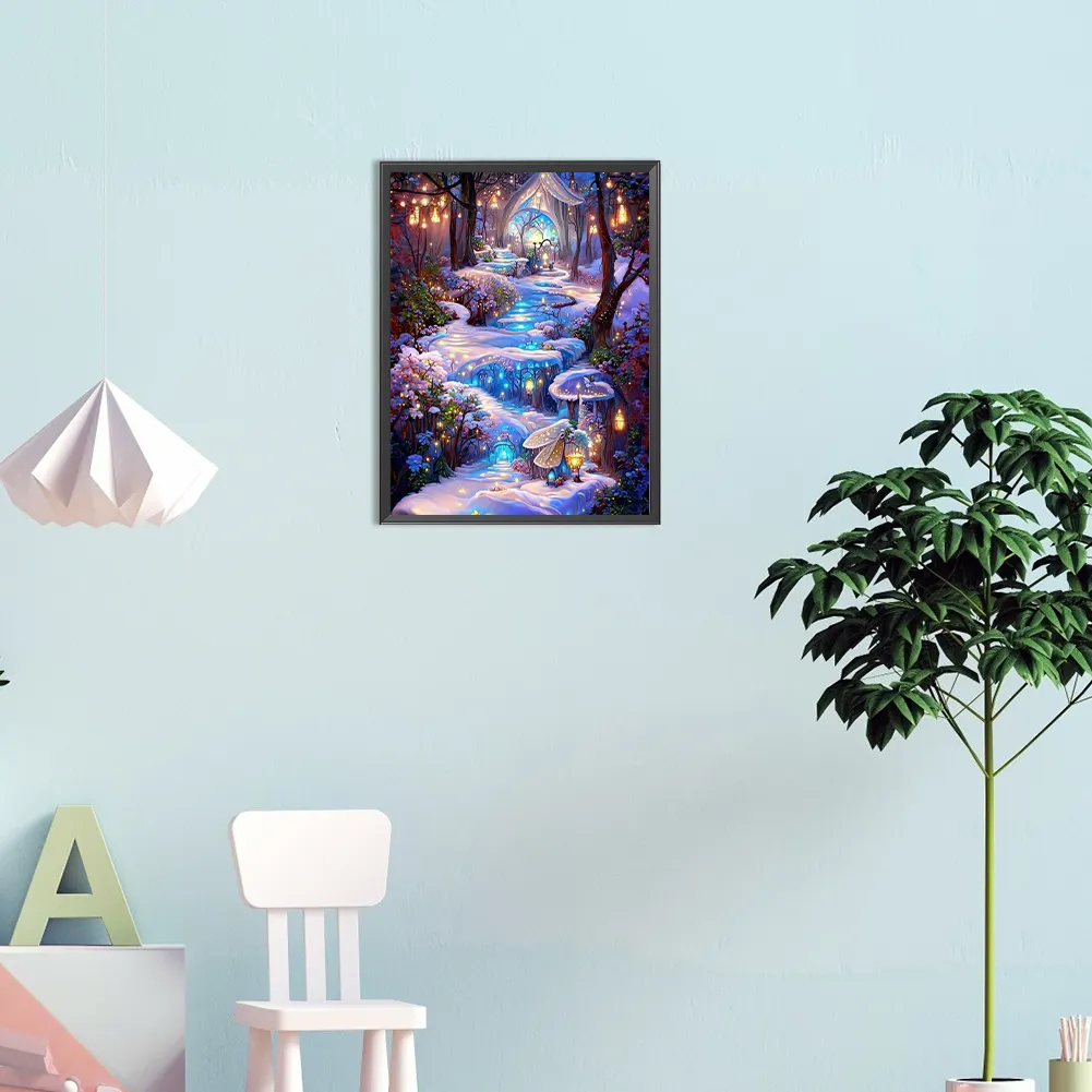 Diamond Painting - Full Round Drill - Dream Forest(Canvas|30*40cm)
