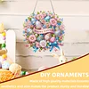Diamond Painting Acrylic Single Side Drill Easter Pendant Charms Kits for Adults Home Window Decor