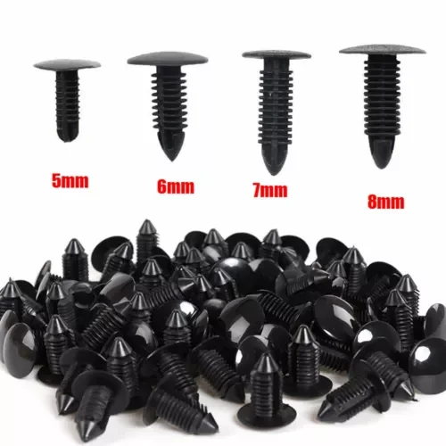 Dronehint 40*Black Car Push Rivet Fastener Retainer Pin Body Bumper Trim Mould Clip Parts (For: GMC) Parts