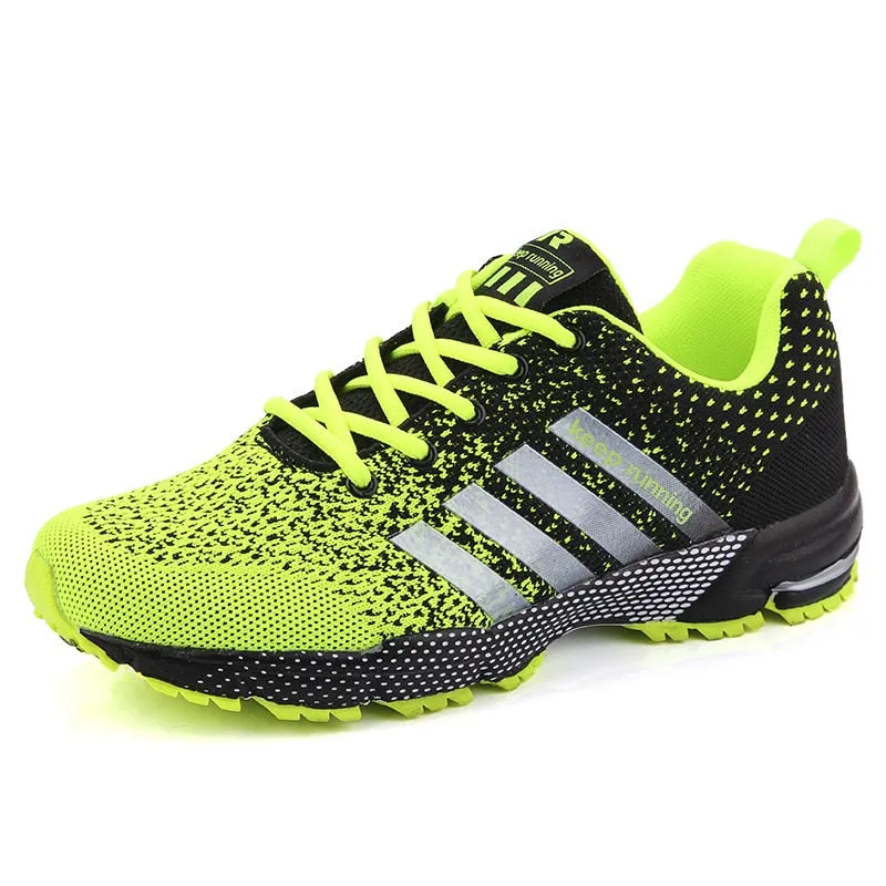 New 2021 Men Running Shoes Breathable Outdoor Sports Shoes Lightweight Sneakers for Women Comfortable Athletic Training Footwear
