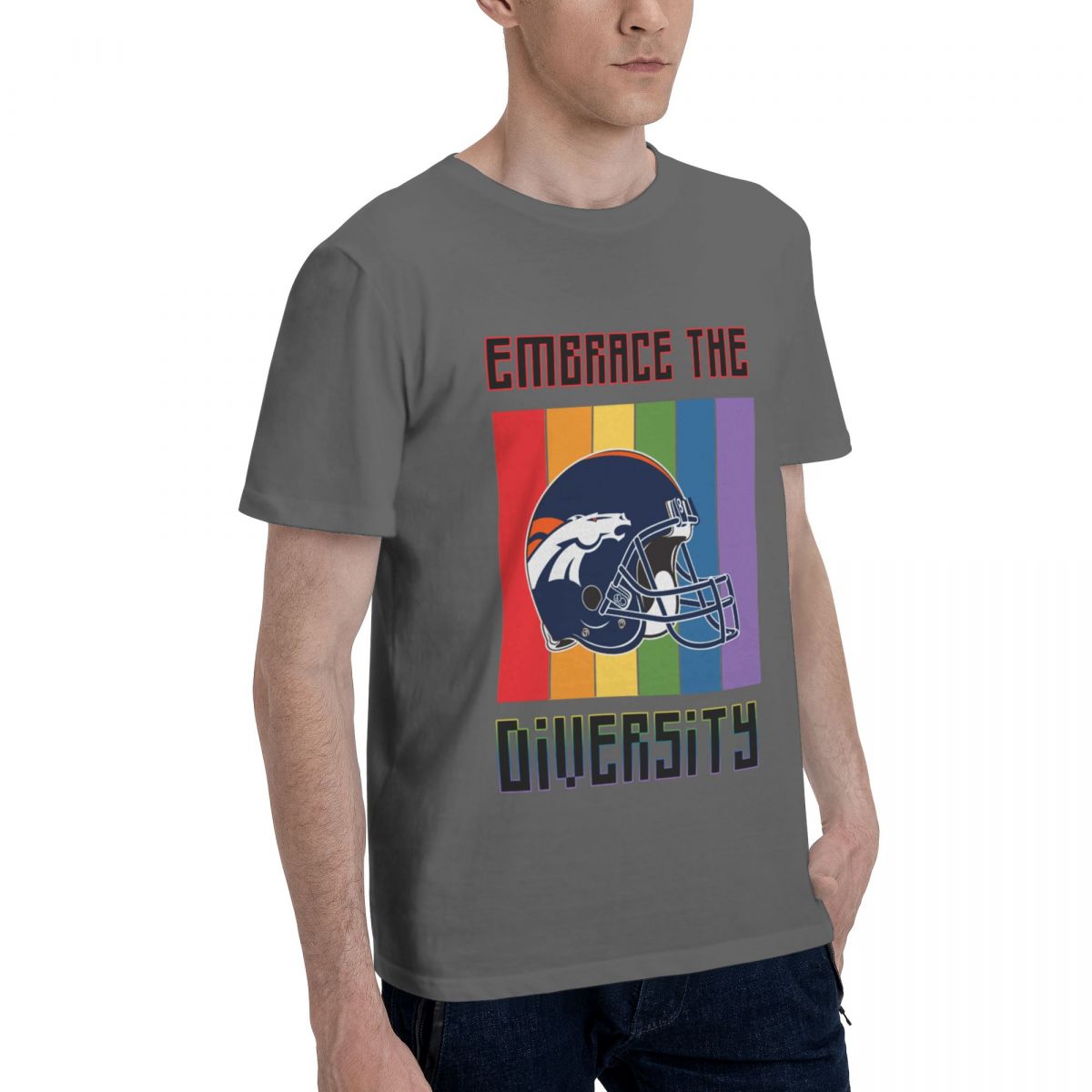 Denver Broncos Embrace The Diversity Cotton T-Shirt Men's