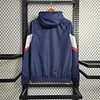 2023/2024 Paris Saint-Germain Windbreaker(Navy Blue-White)Football Shirt 1:1 Thai Quality