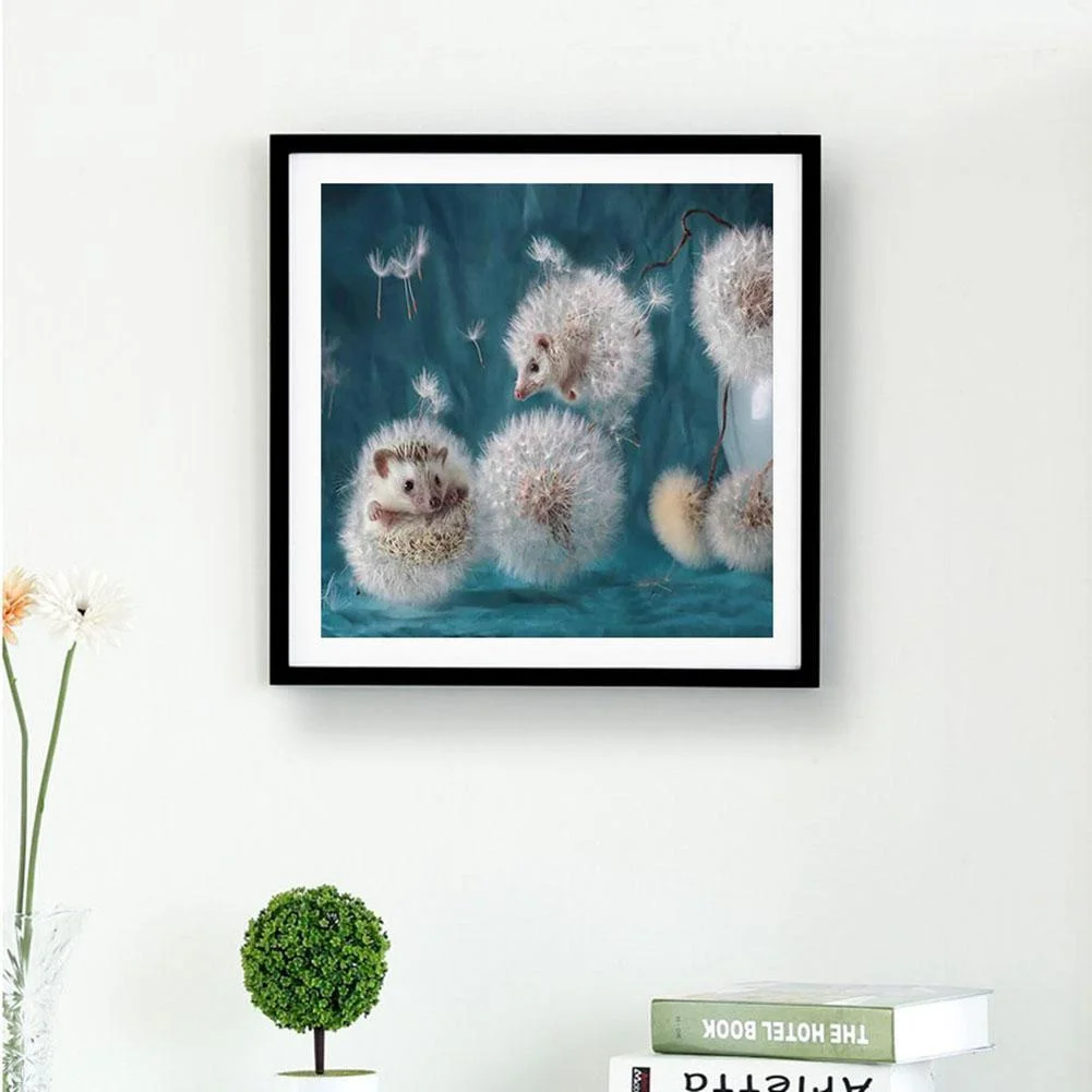 Diamond Painting - Full Round Drill - Dandelion Hedgehog(30*30cm)