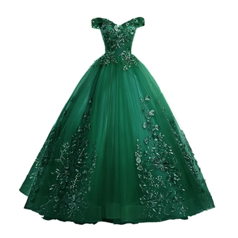 2021 New Arrival Sweet Vestidos De 15 Anos Mint Wine Red Turquoise Quinceanera Gown Party Dress Sexy Off The Shoulder Pluse Size