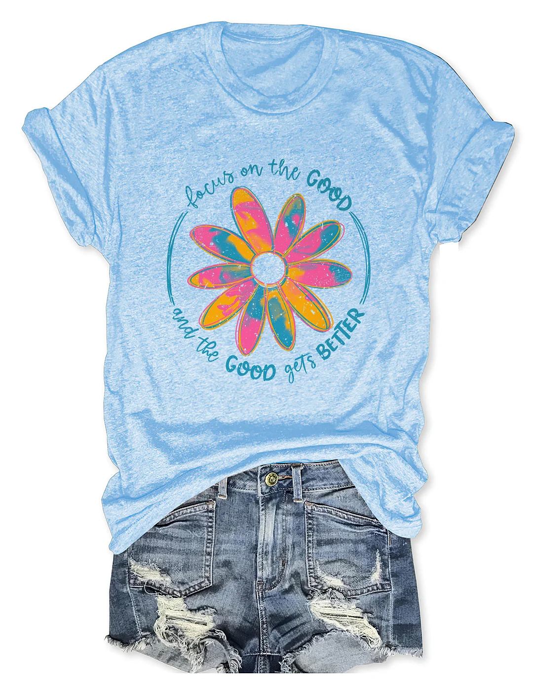 Focus On The Good Boho Hippie T-shirt