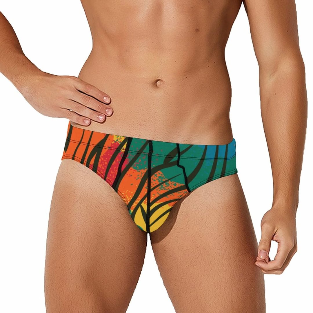 African Zebra Men's Printed Underwear One Micro Hip Briefs