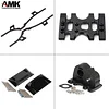 AMK Axial SCX10 313mm Wheelbase DIY Upgrades Metal Frame with Carbon Fiber Chassis Rail Builders Kit Adapt to 1/10 RC Crawler Body for Expert Players