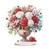 Diamond Painting Acrylic Rose Vase Desktop Ornament Kit for Decoration