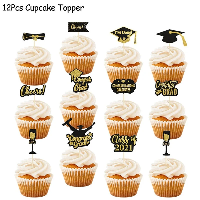 1Set Graduation Balloons Disposable Tableware 2022 Graduation Party Decorations Congrats Grad Paper Garland Banner Class of 2022