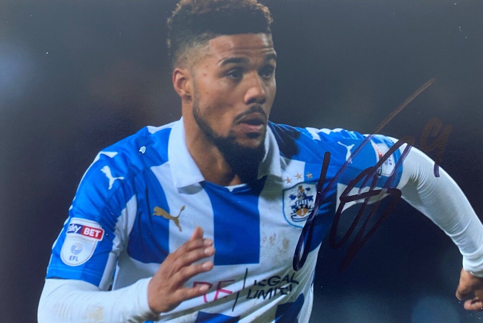 Elias Kachunga Genuine Hand Signed 6X4 Photo Poster painting - Huddersfield Town