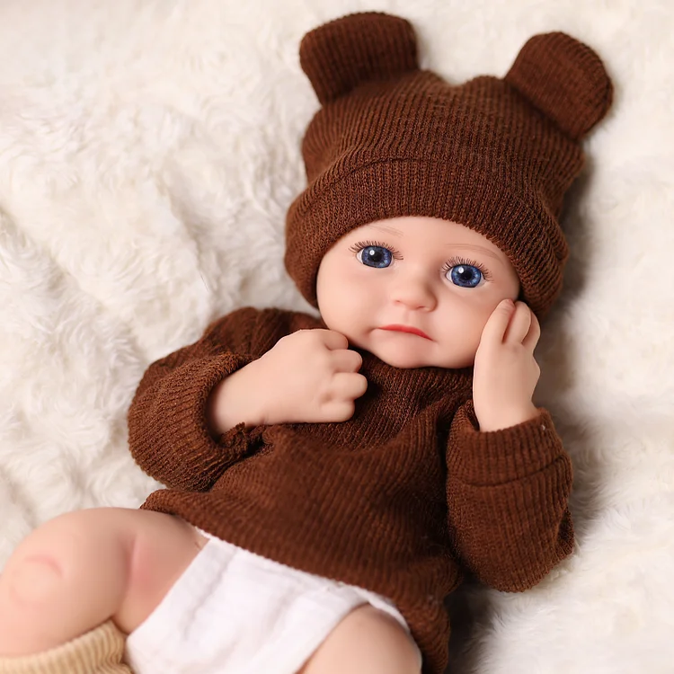 Babeside Jeffrey 12"/16" Realistic Silicone Quiet Baby Little Infant Building Lovely Memories