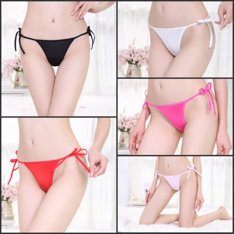 Uveng Large-Size Panties Miss Sex Open-File T-Word Trousers Sexy Panties Seduction Lady With Strapped Underwear
