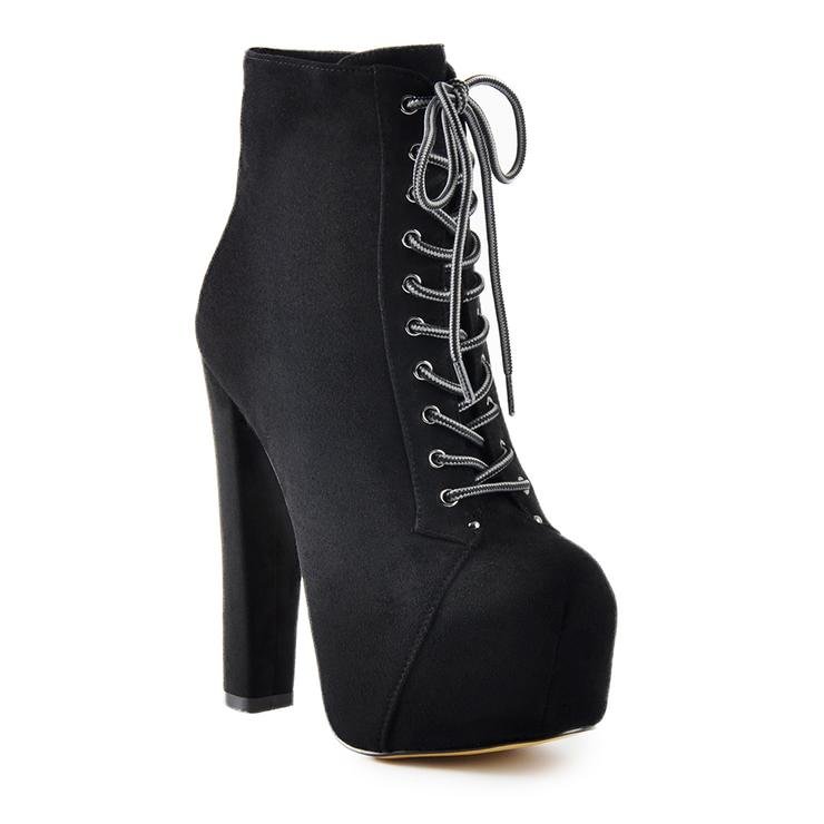 ankle boots with chunky heel