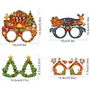 DIY Diamond Painting Christmas Glasses Frame No Lens 4pcs(Christmas Tree)